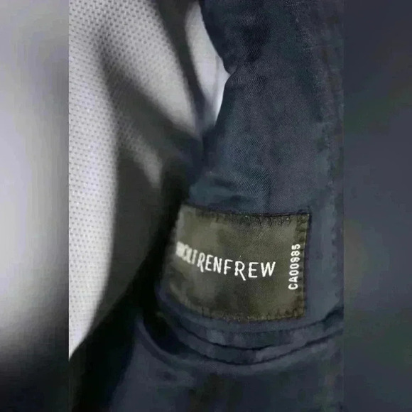 CANALI Navy Medium Blue Tonal Neat Check Fine Wool Suit 50EU 40R Italy - Picture 8 of 9